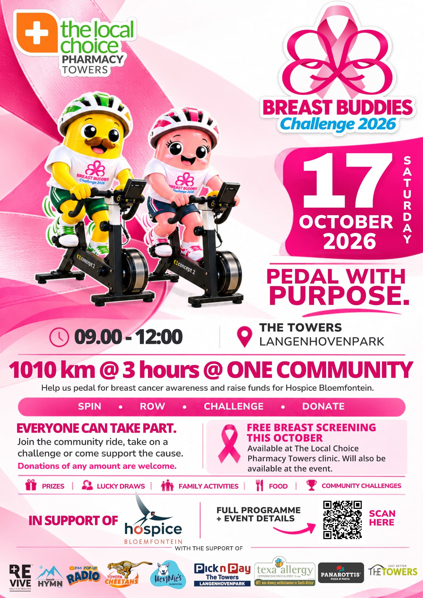 Amptelike Breast Buddies Challenge 2026-plakkaat